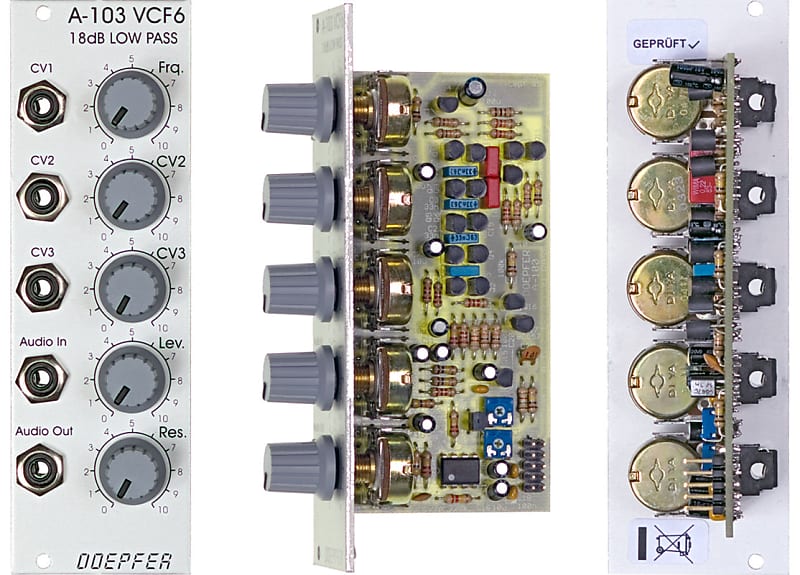 Doepfer VCF6 18db Low Pass フィルター TB-303 DOEPFER A-103 18db LOW PASS 1 (VCF6) : BRAND NEW : [DETROIT