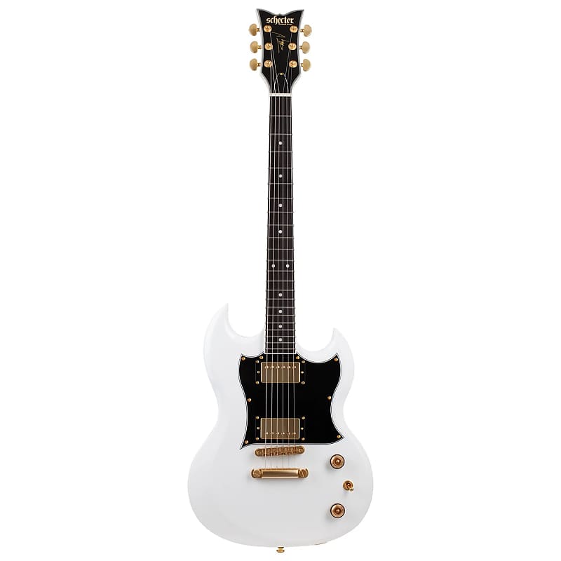 Mint Schecter Zacky Vengeance Signature ZV H6LLYW66D Guitar, USA Pasadena Pickups, Gloss White image 1
