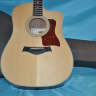 Taylor 210ce Deluxe Acoustic Electric w/ Taylor HSC, Franklin Leather Strap, DR Strings, and Cable