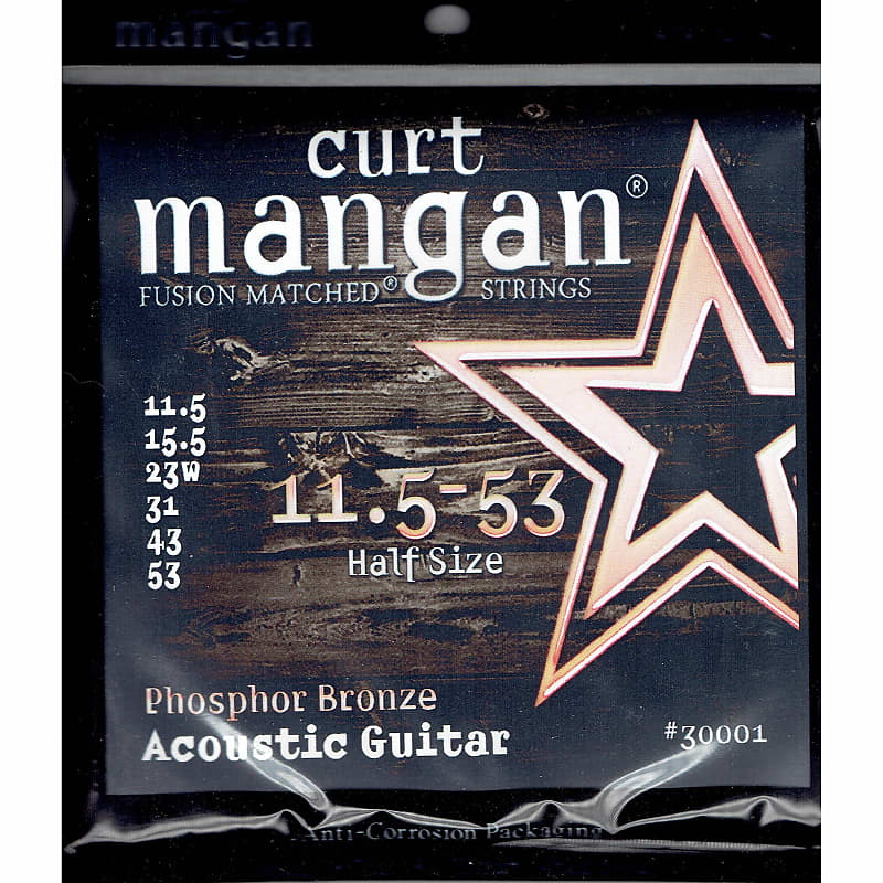Curt Mangan Phosphor Bronze Acoustic Strings 11.5-53 image 1