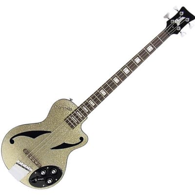Italia Maranello Z Bass 4-string Bass Guitar - Silver image 2
