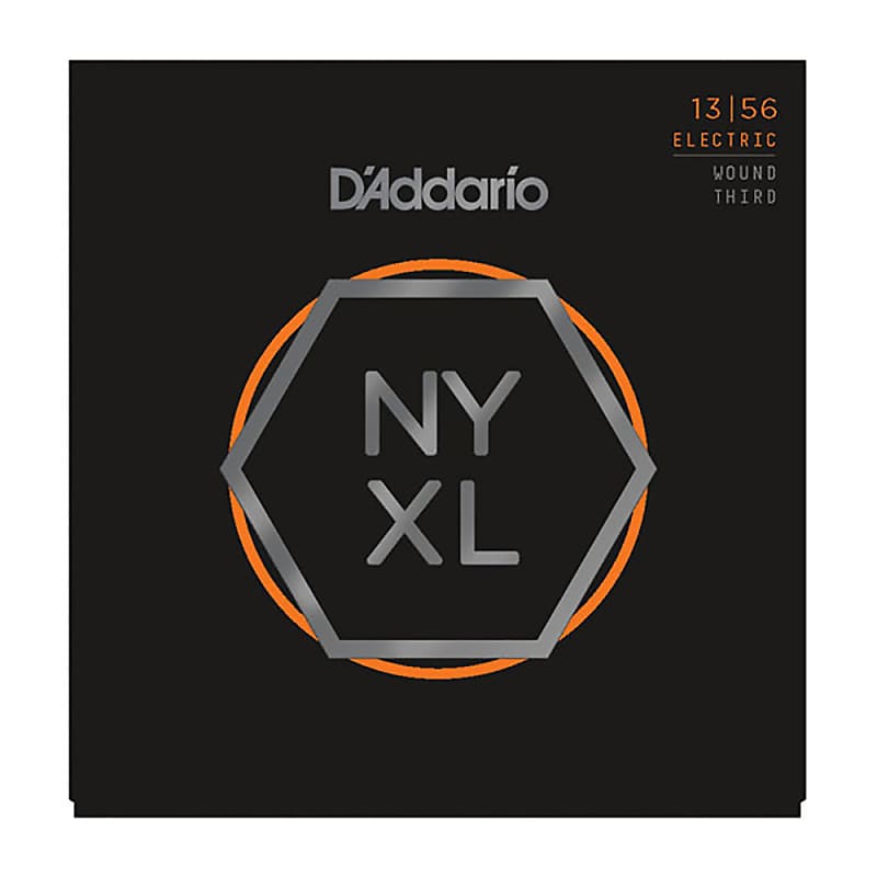 Daddario 13-56 NYXL Medium Wound 3RD Nickel Wound Electric Strings image 1
