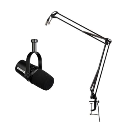 Shure Shure Deluxe Articulating Desktop Mic Boom Stand with MV7X Microphone