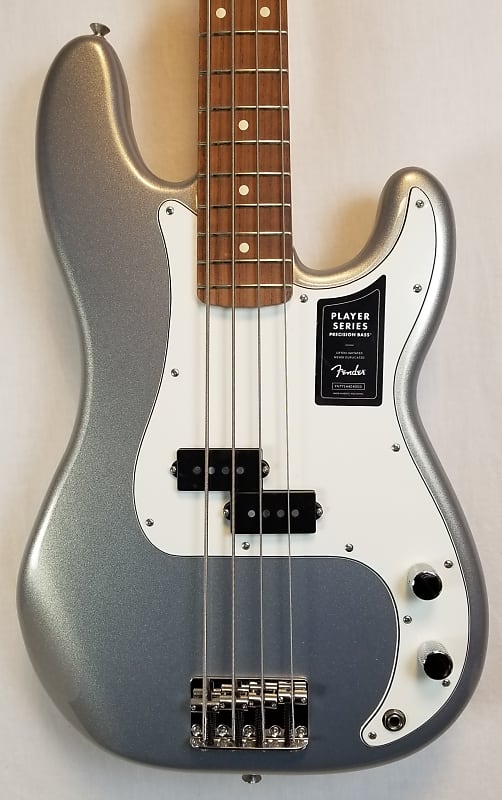 Fender Player Precision Bass, Pau Ferro FB, Discontinued Silver Finish! image 1