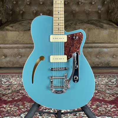 Reverend Club King 290 with Roasted Maple Neck and Bigsby - Deep Sea Blue - NEW for sale