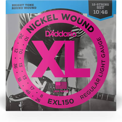 D'Addario EXL150 Nickel Wound 12-String Electric Guitar Strings 10-46 image 1