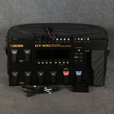 Reverb.com listing, price, conditions, and images for boss-gt-100-amp-effects-processor