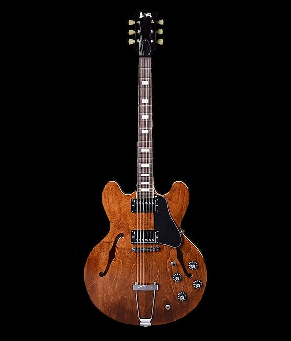 ギター Burny RSA-75 Burny RSA-75 WN Walnut Semi Hollow Body Electric Guitar | Reverb