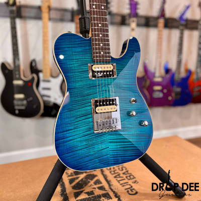 Schecter USA Custom Shop PT Custom Electric Guitar w/ Case-Trans Sky Blue image 3