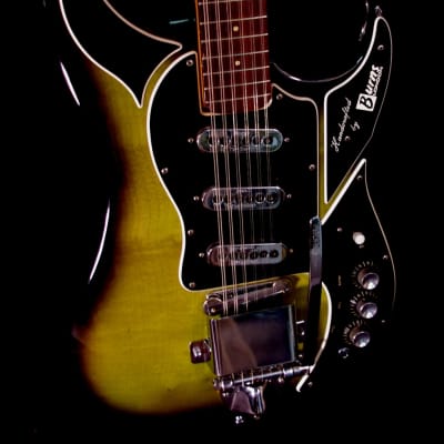 Burns DOUBLE SIX 1964 Green Sunburst. Maybe the RAREST BURNS GUITAR. With Tremolo System. Incredible image 14