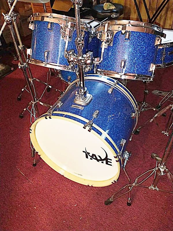 Taye Pro X BlueGlass Sparkle Drum Kit Reverb