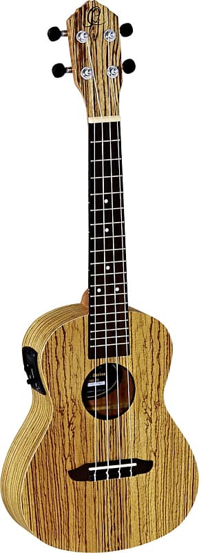 Ortega Guitars RFU11ZE Friends Series Concert Ukulele Zebrawood