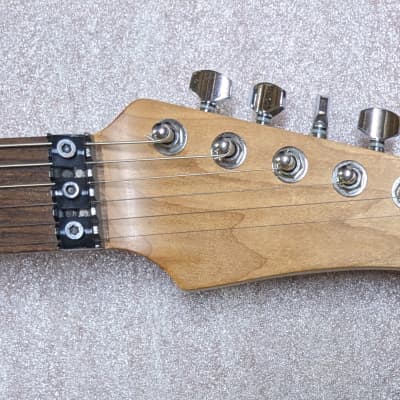 Warmoth Roasted Maple/Rosewood Neck w/ Floyd R4 Lock Nut and tuners - 24.75 Scale Conversion image 1