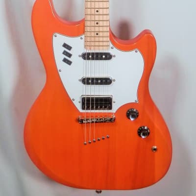 Guild Surfliner Sunset Orange Solid Body Electric Guitar with Deluxe Guild Gig Bag image 2