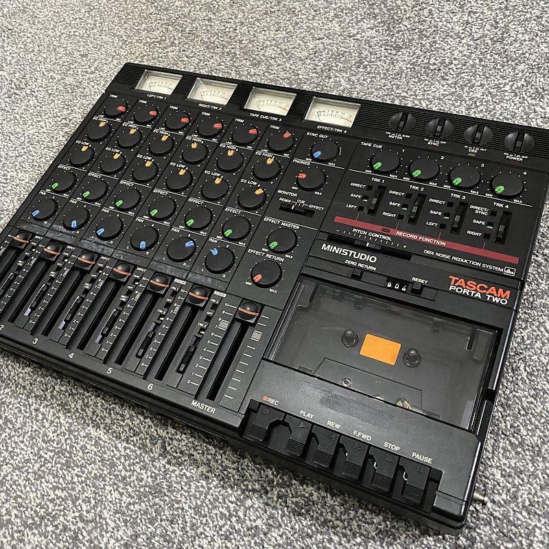 ♪TASCAM PORTA TWO 4ch カセット MTR マルチトラック ミニスタジオ