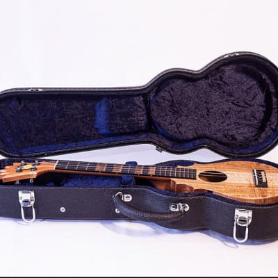 Koaloha "Pops" Custom Koa Pineapple Sunday Tenor Ukulele with pickup speaker installed contact me before purchase image 5