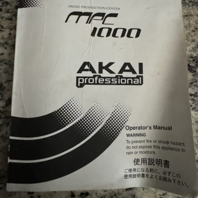 Akai MPC 1000 manual, 2004