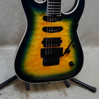 Jackson Pro Plus Series Soloist SLA3Q guitar in Amber Blue Burst 2313 image 3