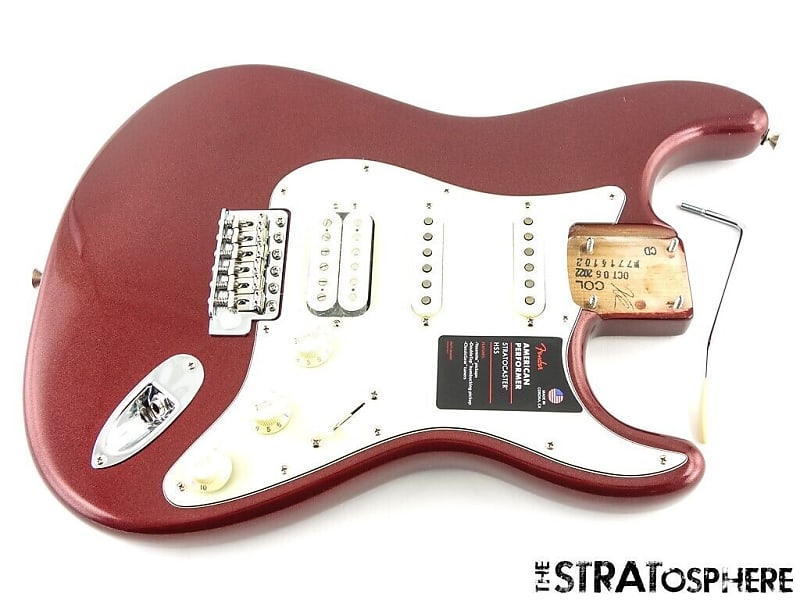 American Performer Fender HSS Stratocaster Strat LOADED BODY USA Aubergine image 1