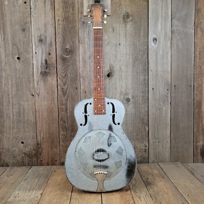 National Duolian Square Neck Frosted Dueco Resonator Dobro 1936 - Frosted Dueco imagen 2