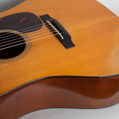 C. F. Martin  D-18 Flat Top Acoustic Guitar (1940), ser. #75523, black hard shell case. image 13