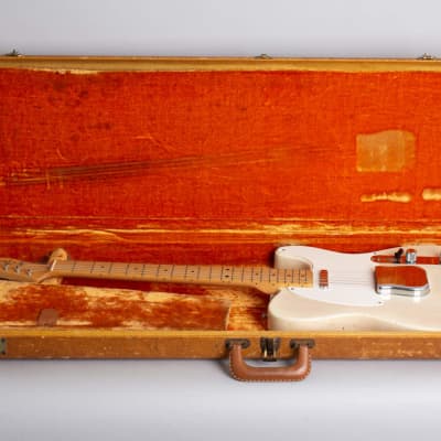 Fender  Telecaster Solid Body Electric Guitar (1958), ser. #31898, original tweed hard shell case. image 10