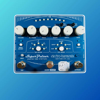 ギター ELECTRO-HARMONIX SUPER PULSAR Electro-Harmonix Super Pulsar Stereo Tap Tremolo Pedal (Demo