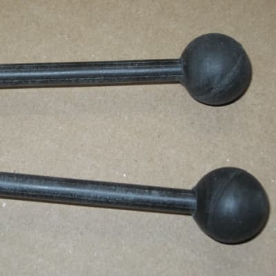new old stock Gambal Manufacturing GPMR (UG13GPMRX) Percussive Keyboard Mallets (for xylophones and glockenspiels) Black Hard Rubber Ball Heads with Black Synthetic Shafts (with original packaging) from 1990s to early 2000s image 14