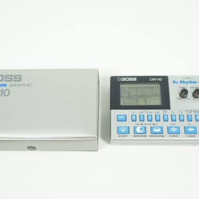 BOSS DR-110 Dr. Rhythm Graphic Analog Drum Machine w/ 100-240V PSU