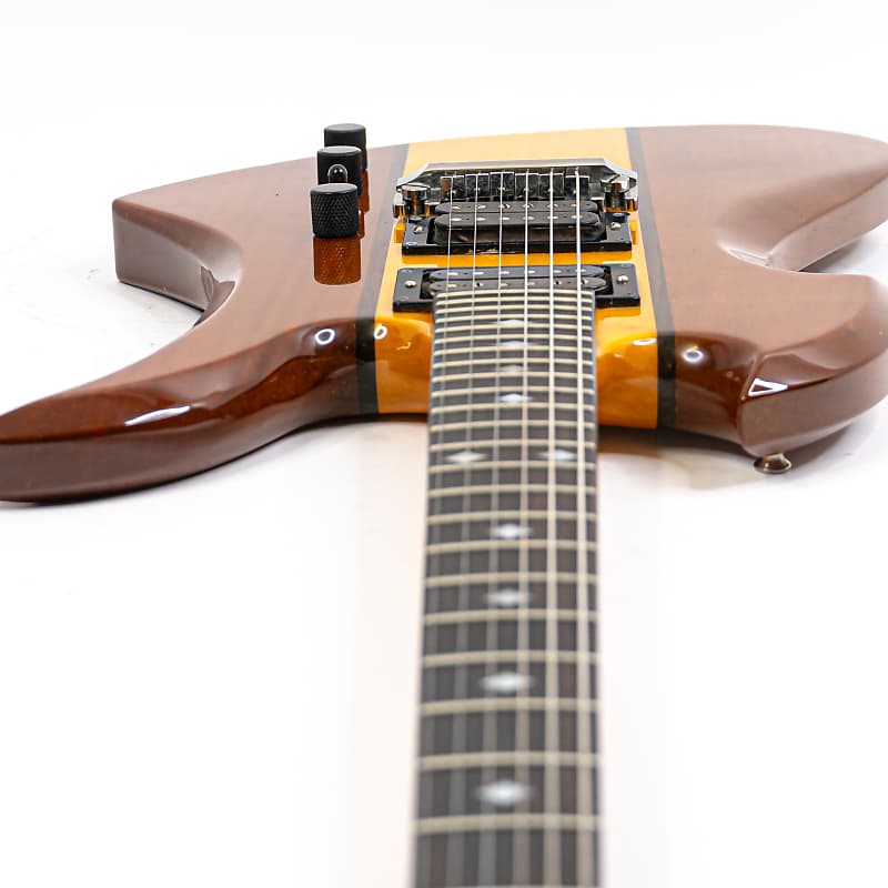 1985 MIJ B.C. Rich Mockingbird Natural w/ Neckthru, One