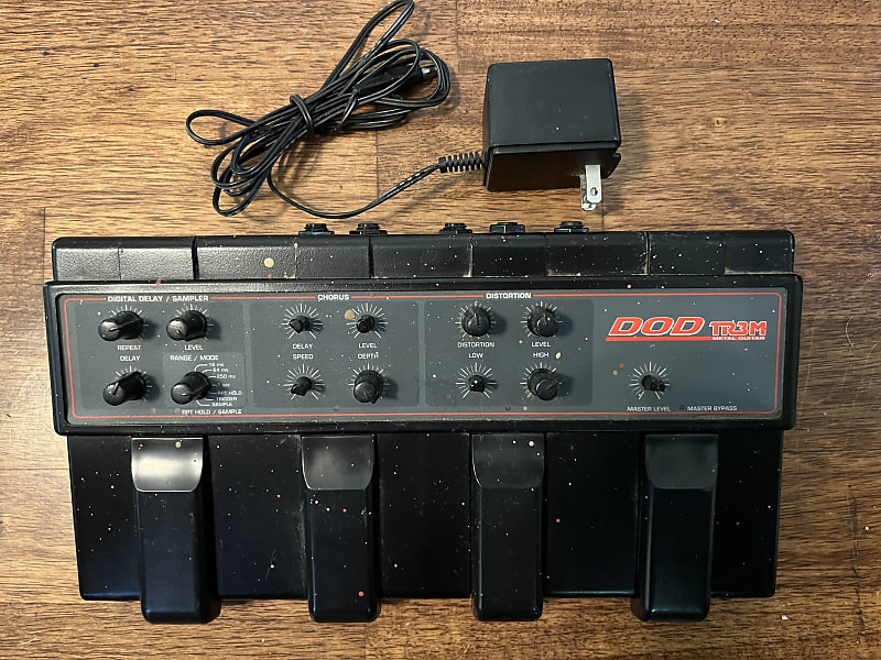 DOD TR3M 4 Pedal Digital Delay/Chorus/Distortion 1993 Reverb