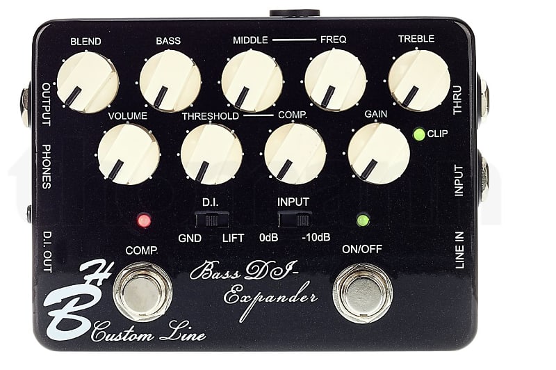 Harley Benton Bass Preamp DI Expander Reverb