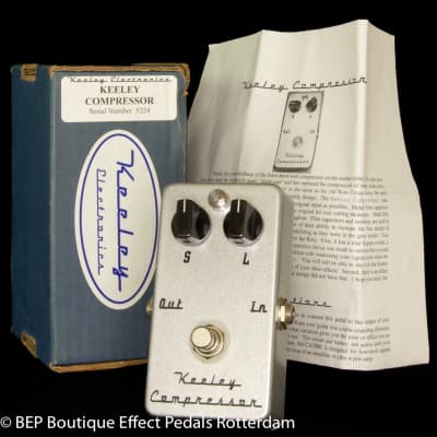 Keeley Compressor 2 Knob s/n 5224 USA signed by Robert Keeley, as used by Matt Bellamy MUSE image 1
