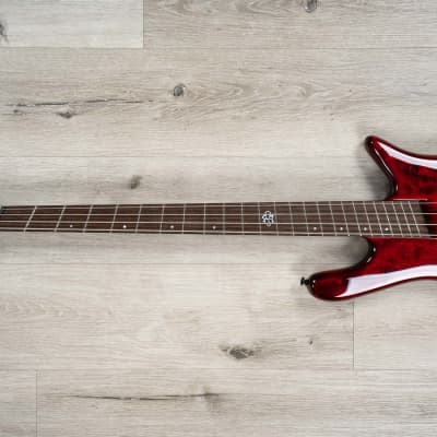 Spector NS Dimension 4 Multi-Scale Bass, Wenge Fretboard, Inferno Red image 6