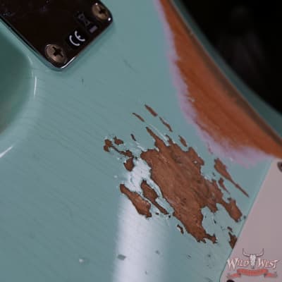 Fender Custom Shop 1959 Stratocaster AAA Rosewood Board Hand-Wound Pickups Heavy Relic Faded Aged Surf Green image 13