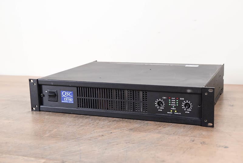 QSC CX1102 Two-Channel Power Amplifier (church owned) CG00TL0 | Reverb