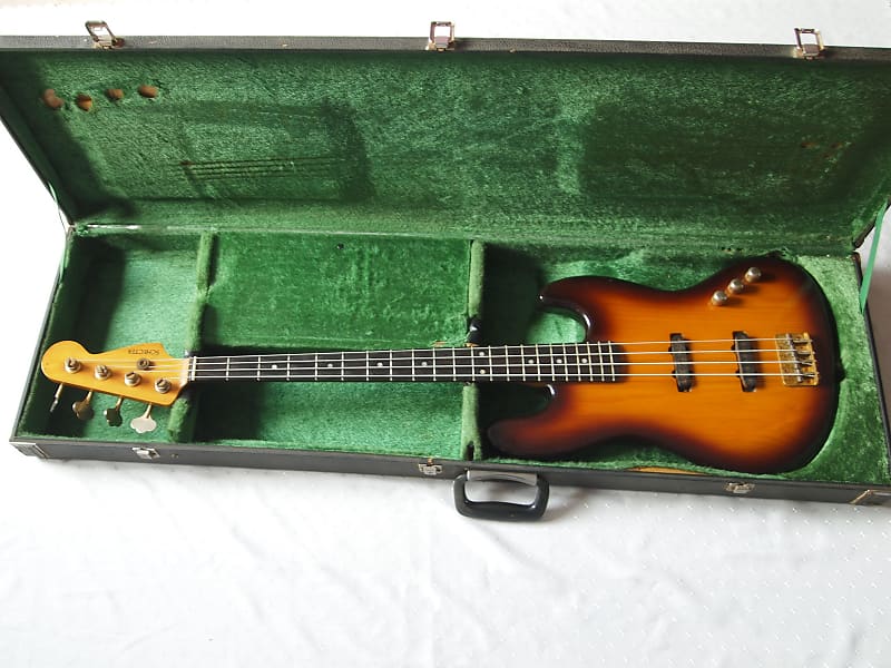 Schecter Jazz Bass w Ebony fretboard 1980-s Sunburst image 1