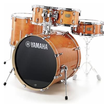 Yamaha Stage Custom Drum Set 22-10-12-16+14po- Honey Amber image 1