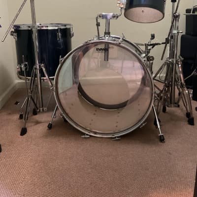 Tama Imperialstar 1980's Midnight Blue Drum Set (used) image 13
