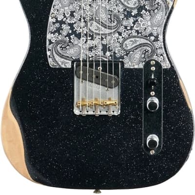 Fender Brad Paisley Road Worn Esquire Black Sparkle image 3