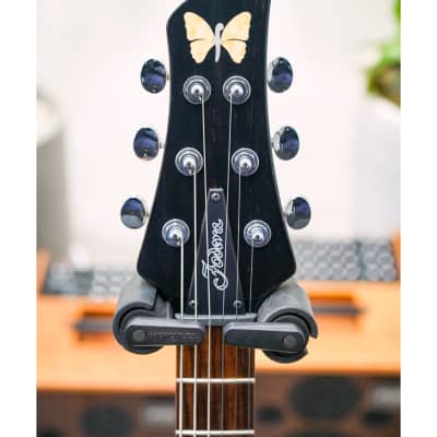 Fodera Emperor Standard Classic Guitar HSS-Black w/Tortoise PG, Indian Rosewood FB & Black Headstock image 4