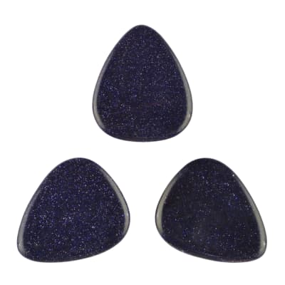 Blue Sandstone Stone Guitar Or Bass Pick - Specialty Handmade Gemstone Exotic Plectrum - 12 Pack New image 6