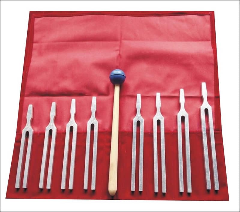 Harmonic 8 Student Tuning Forks Key NoteC,D,E,F,G,A,B,C Reverb