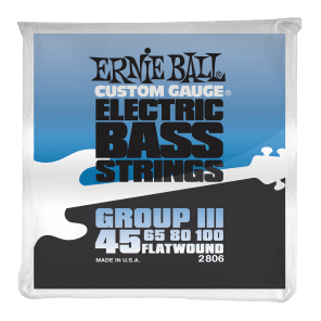 Ernie Ball 2806 Flatwound Group III Electric Bass Strings (45-100)