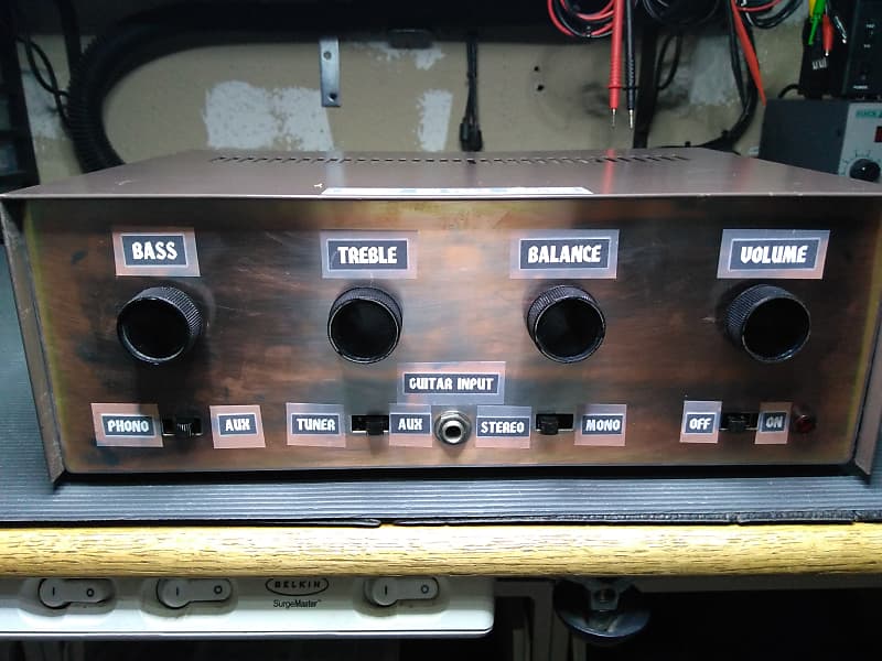 1963 Knight KN724A Stereo/Mono Tube Amplifier Modified For Reverb