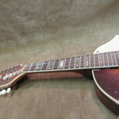 1950's Kay KM 70 8 String Mandolin Sunburst Great Shape Loud ! Pro Set Up Free US Shipping! image 15