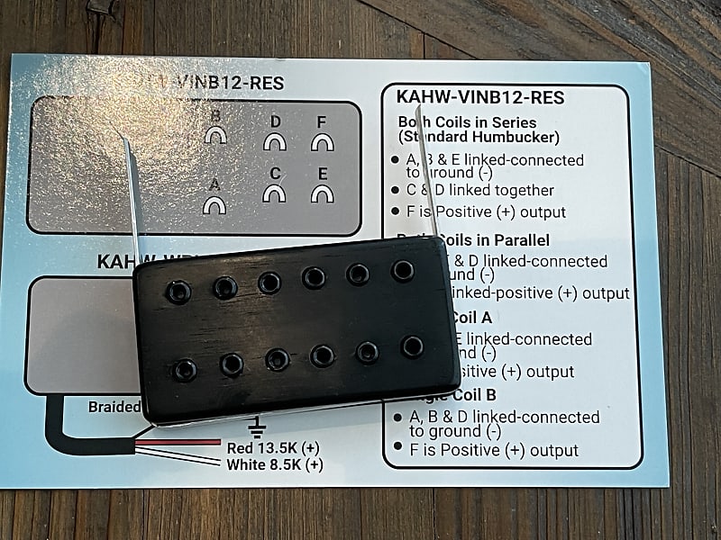 Kent Armstrong 12 Pole Neck Mount Floating Pickup Reverb