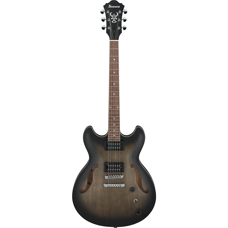 Ibanez Artcore AS53 Transparent Black Flat AS53TKF image 1