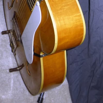 Vintage 1958 KAY K40 Honey Blond Curly Maple 17" F Hole Archtop Acoustic Plays Easy Sounds Great Beautiful With Deluxe Case image 10