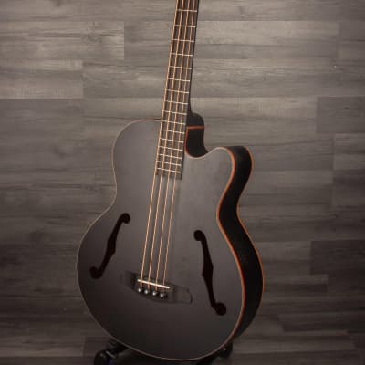 Aria FEB F2M Satin Black Medium scale Acoustic Bass image 5
